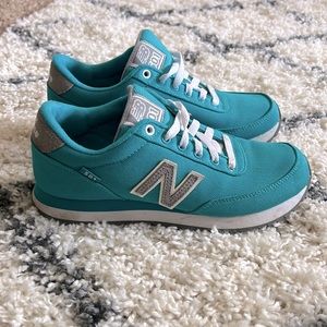 New Balance 501 V1 Sneaker Aquamarine/Gunmetal 7.5